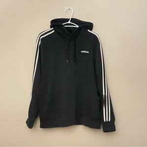Adidas Black Hoodie with White Accents